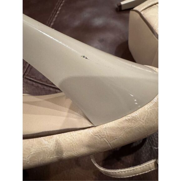 Delicious cream ankle strap heels size 9 - Picture 11 of 12